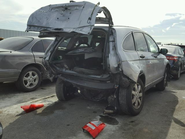 JHLRE48577C114847 - 2007 HONDA CR-V EX SILVER photo 4