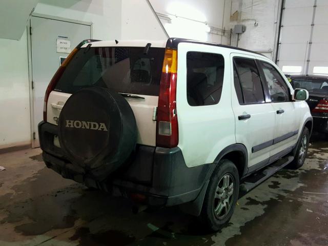 JHLRD78802C082072 - 2002 HONDA CR-V EX WHITE photo 4