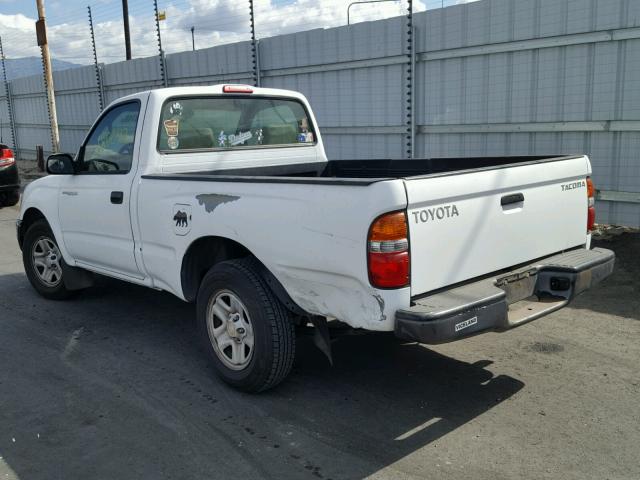 5TENL42N74Z399637 - 2004 TOYOTA TACOMA WHITE photo 3