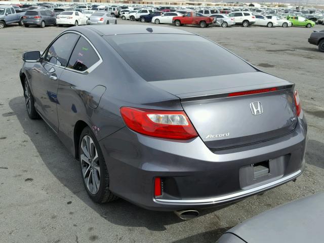 1HGCT2B85DA000936 - 2013 HONDA ACCORD EXL GRAY photo 3