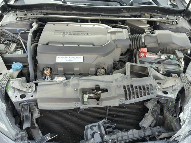 1HGCT2B85DA000936 - 2013 HONDA ACCORD EXL GRAY photo 7