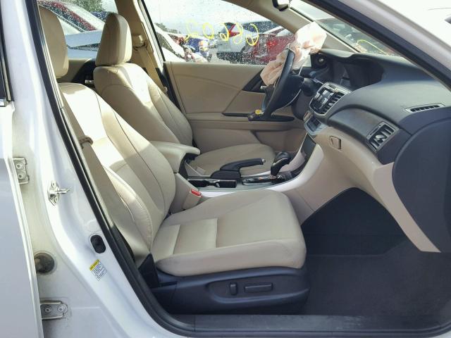 1HGCR2F88DA102188 - 2013 HONDA ACCORD EXL WHITE photo 5