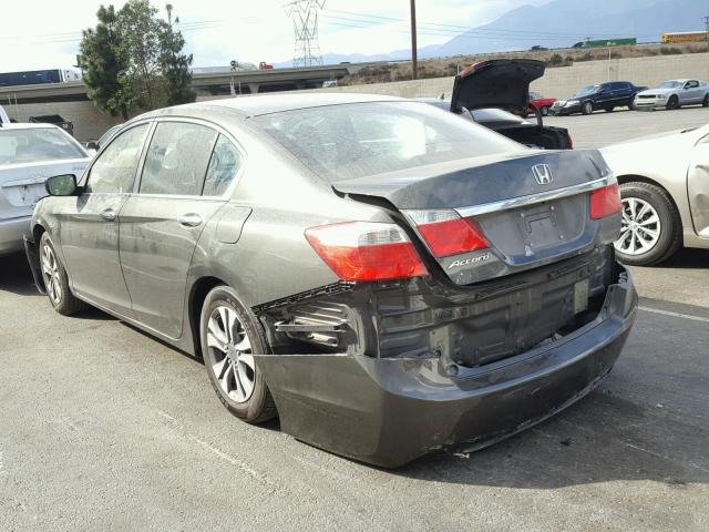 1HGCR2F38DA035256 - 2013 HONDA ACCORD LX GRAY photo 3