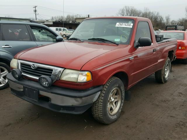 4F4YR12C5YTM07657 - 2000 MAZDA B2500 RED photo 2