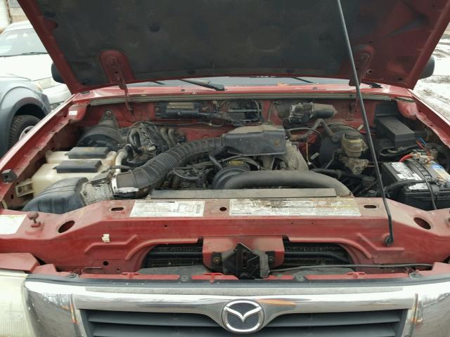 4F4YR12C5YTM07657 - 2000 MAZDA B2500 RED photo 7