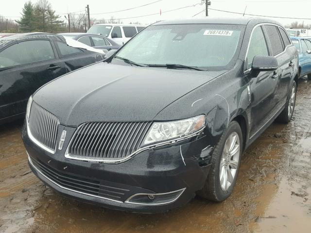 2LMHJ5AT1EBL50961 - 2014 LINCOLN MKT BLACK photo 2