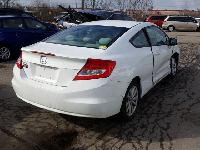 2HGFG3B83CH504117 - 2012 HONDA CIVIC EX WHITE photo 4