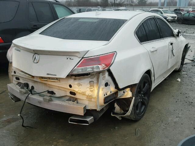 19UUA9F56CA008884 - 2012 ACURA TL WHITE photo 4