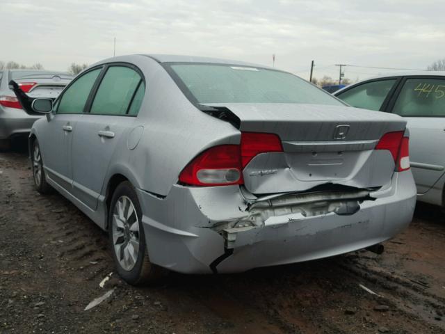 2HGFA1F93AH531419 - 2010 HONDA CIVIC EXL ნაცრისფერი ფოტო 3