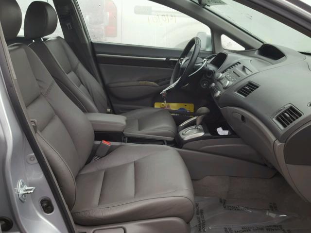 2HGFA1F93AH531419 - 2010 HONDA CIVIC EXL ნაცრისფერი ფოტო 5