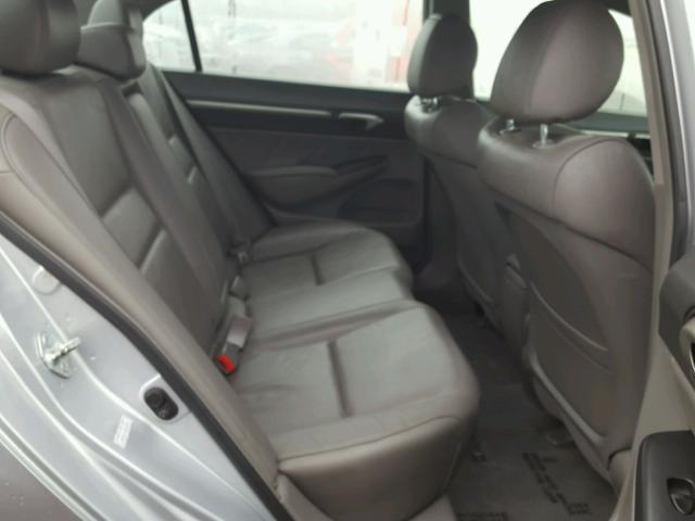 2HGFA1F93AH531419 - 2010 HONDA CIVIC EXL ნაცრისფერი ფოტო 6