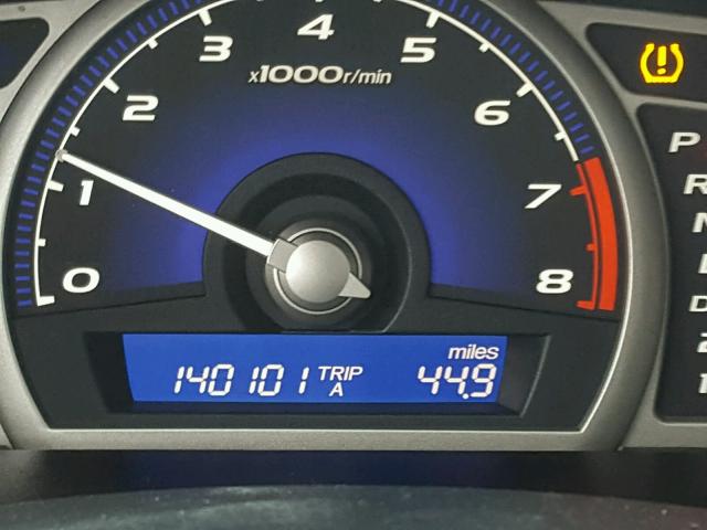 2HGFA1F93AH531419 - 2010 HONDA CIVIC EXL ნაცრისფერი ფოტო 8