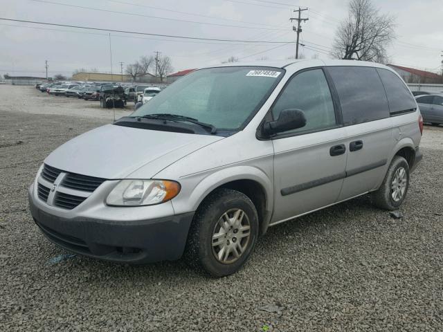 1D4GP25B36B750623 - 2006 DODGE CARAVAN SE SILVER photo 2