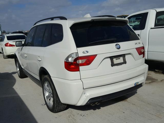 WBXPA93416WD32796 - 2006 BMW X3 3.0I WHITE photo 3