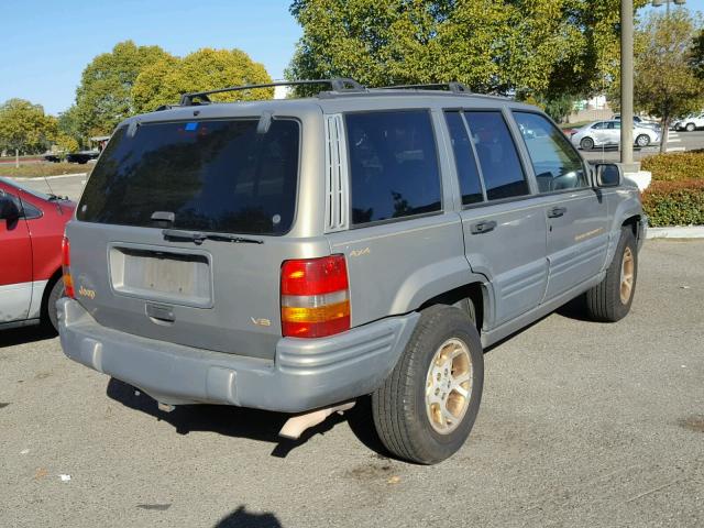 1J4GZ78YXWC292944 - 1998 JEEP GRAND CHER GRAY photo 4