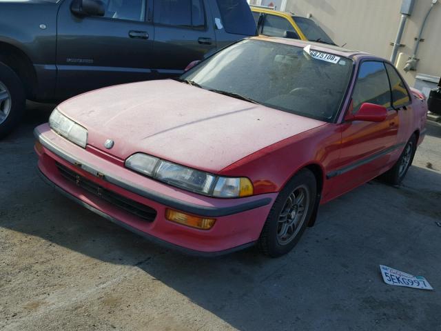 JH4DA935XNS019580 - 1992 ACURA INTEGRA LS RED photo 2