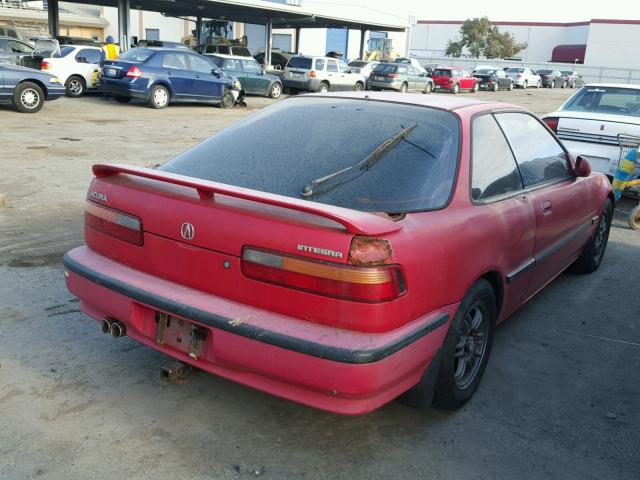 JH4DA935XNS019580 - 1992 ACURA INTEGRA LS RED photo 4