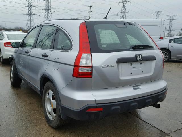 JHLRE48369C007435 - 2009 HONDA CR-V LX SILVER photo 3