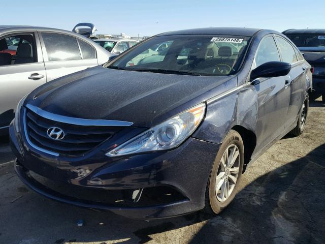 5NPEB4AC5DH591418 - 2013 HYUNDAI SONATA GLS BLUE photo 2