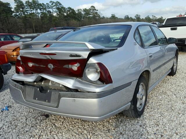 2G1WH55K329153483 - 2002 CHEVROLET IMPALA LS SILVER photo 4