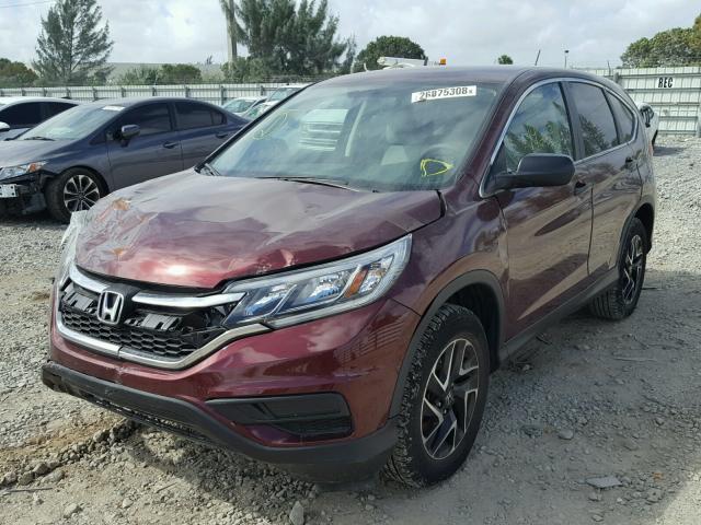 2HKRM3H49GH513524 - 2016 HONDA CR-V SE RED photo 2