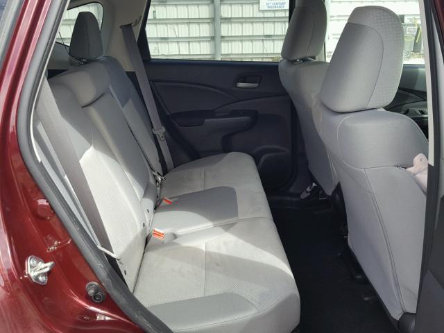 2HKRM3H49GH513524 - 2016 HONDA CR-V SE RED photo 6