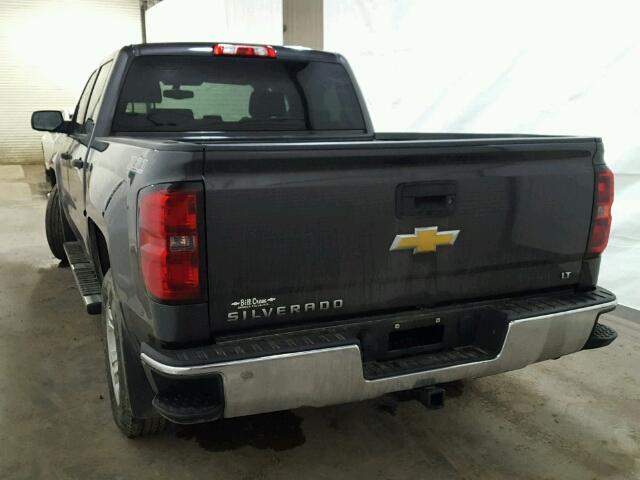 3GCUKREC7EG303492 - 2014 CHEVROLET SILVERADO BLACK photo 3