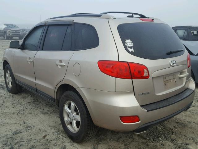 5NMSG13D57H084741 - 2007 HYUNDAI SANTA FE G GOLD photo 3