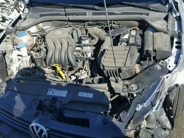 3VW2K7AJ3EM393304 - 2014 VOLKSWAGEN JETTA BASE 银色 照片 7