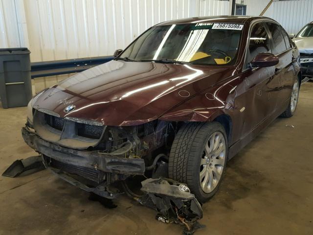 WBAVD53538A010748 - 2008 BMW 335 XI MAROON photo 2