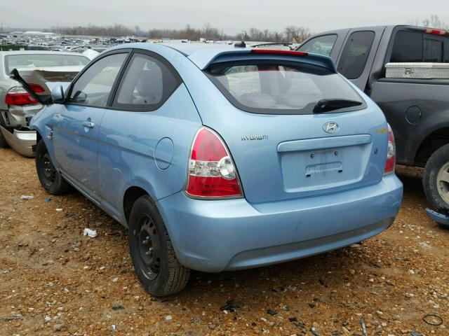 KMHCM3AC4BU198486 - 2011 HYUNDAI ACCENT GL BLUE photo 3