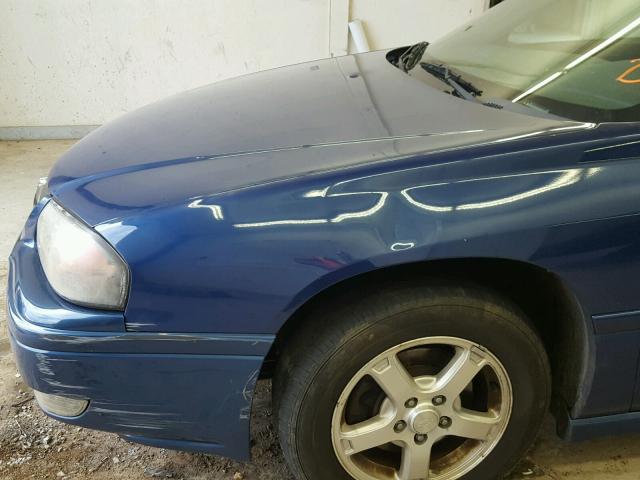 2G1WH52K359286334 - 2005 CHEVROLET IMPALA LS BLUE photo 9