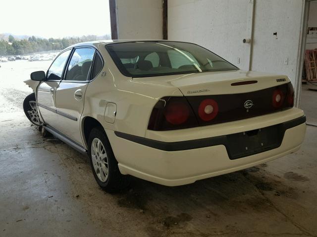 2G1WF52E739362537 - 2003 CHEVROLET IMPALA WHITE photo 3