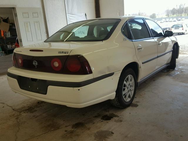 2G1WF52E739362537 - 2003 CHEVROLET IMPALA WHITE photo 4