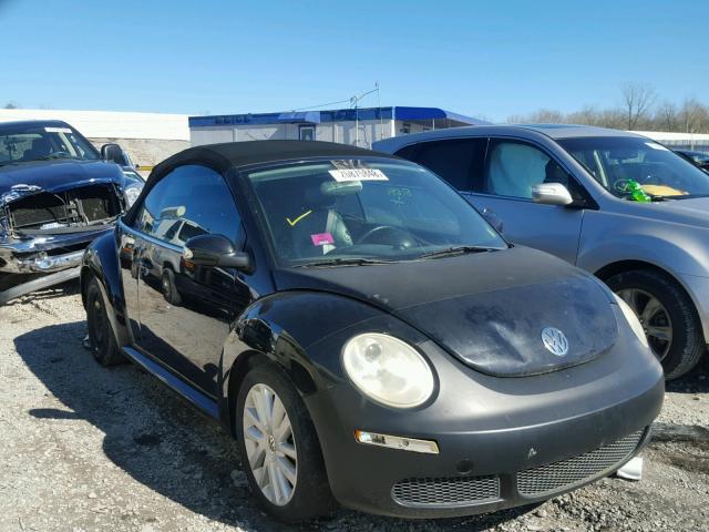 3VWRF31Y68M402784 - 2008 VOLKSWAGEN NEW BEETLE BLACK photo 1