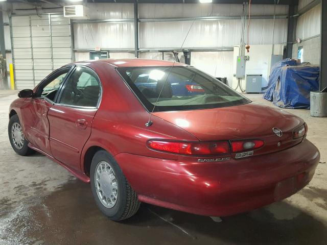 1MELM50U7VA633709 - 1997 MERCURY SABLE GS MAROON photo 3