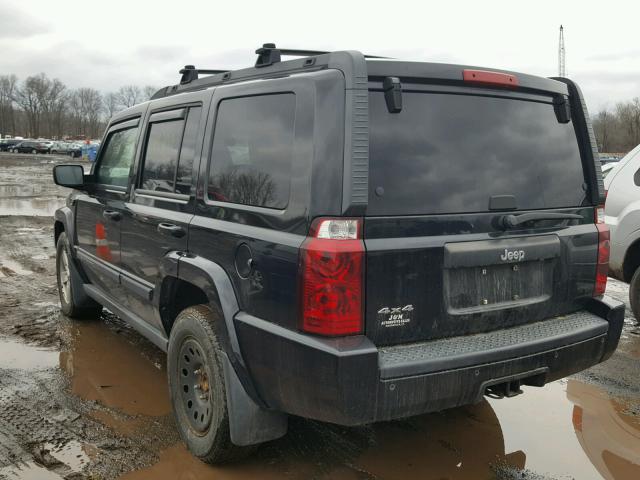 1J8HG48K17C576015 - 2007 JEEP COMMANDER შავი ფოტო 3
