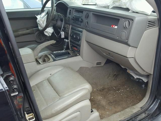 1J8HG48K17C576015 - 2007 JEEP COMMANDER შავი ფოტო 5