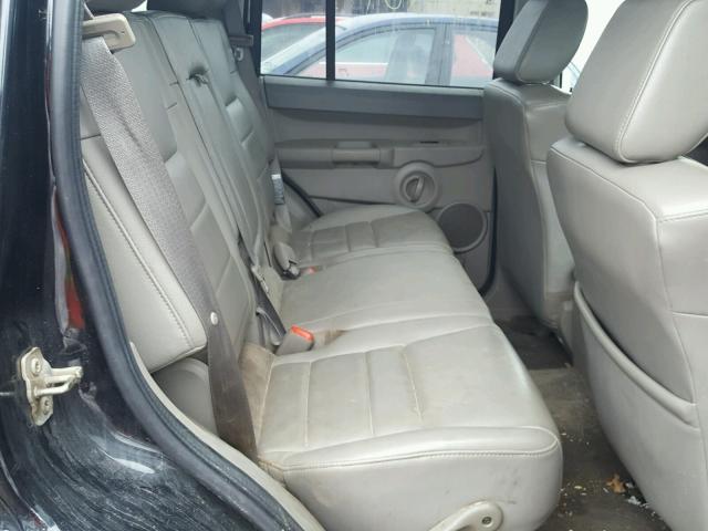 1J8HG48K17C576015 - 2007 JEEP COMMANDER შავი ფოტო 6