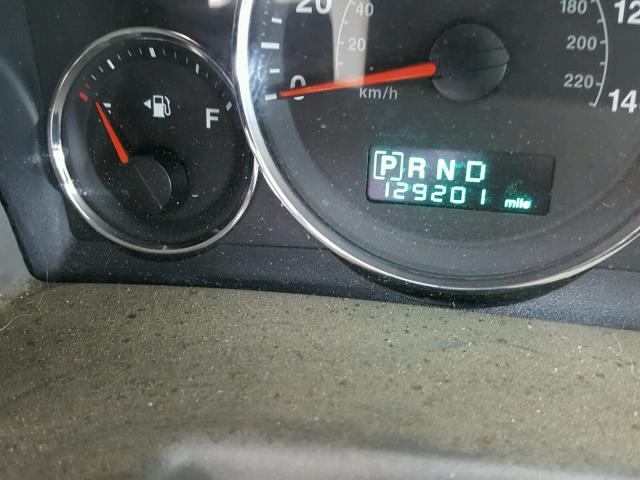 1J8HG48K17C576015 - 2007 JEEP COMMANDER შავი ფოტო 8