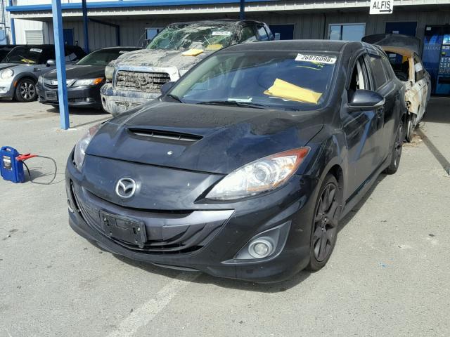 JM1BL1L40D1829526 - 2013 MAZDA SPEED 3 BLACK photo 2