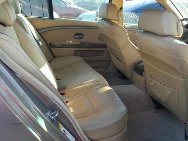 WBAGN63492DR03967 - 2002 BMW 745 LI GOLD photo 6