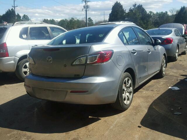 JM1BL1UFXC1513226 - 2012 MAZDA 3 I GRAY photo 4