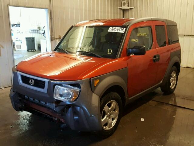 5J6YH28564L008707 - 2004 HONDA ELEMENT EX ORANGE photo 2