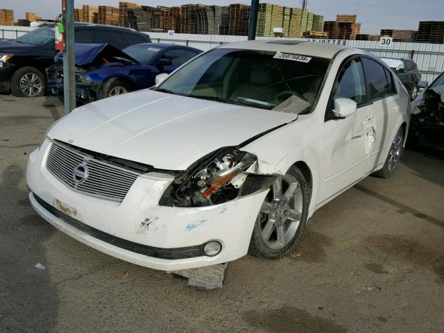 1N4BA41E94C901949 - 2004 NISSAN MAXIMA SE WHITE photo 2