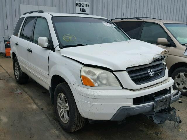 5FNYF18595B067258 - 2005 HONDA PILOT EXL WHITE photo 1