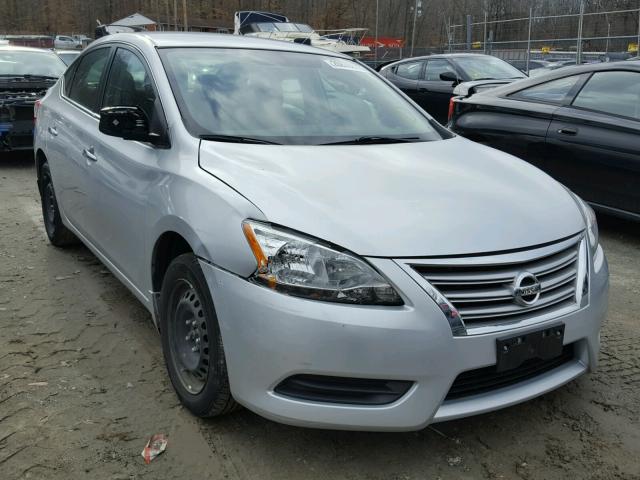 3N1AB7AP1FY315846 - 2015 NISSAN SENTRA S SILVER photo 1