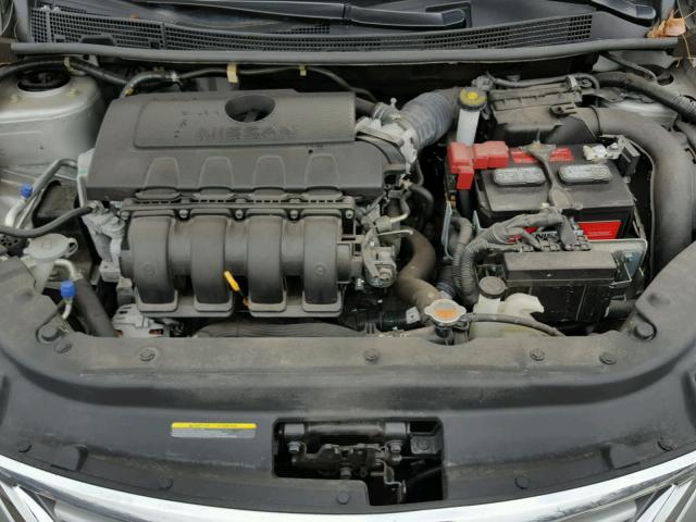 3N1AB7AP1FY315846 - 2015 NISSAN SENTRA S SILVER photo 7