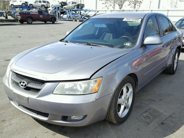 5NPEU46F68H400866 - 2008 HYUNDAI SONATA SE GRAY photo 2