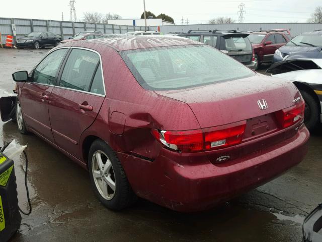 1HGCM56735A077399 - 2005 HONDA ACCORD EX MAROON photo 3